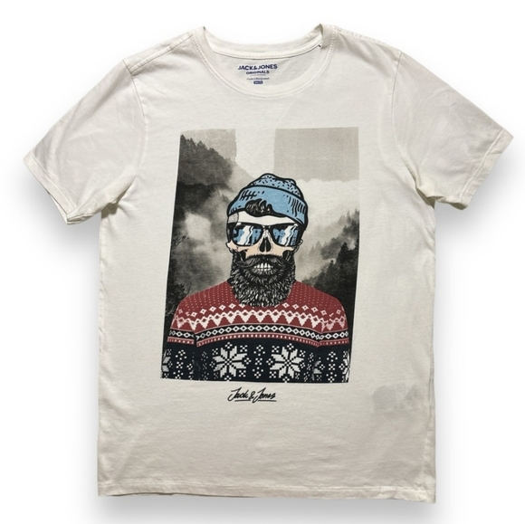 JACK & JONES ORIGINALS Jorskull Slim Fit Shirt - Picture 1 of 6